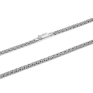 Sterling Silver Bali Chain, Elegant Necklace unisex, Anniversary, Gift Silver Chain