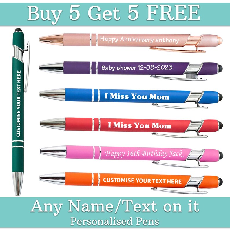 Custom Luxurious Soft Touch Rose Gold Pen,name Pens, Bridesmaid Pens