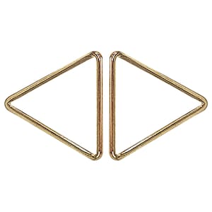 Anelli di congiunzione triangolari in metallo da 30 mm, ganci a clip con anello triangolare chiuso per cinghie, bracciali, borse, cinture e bagagli.