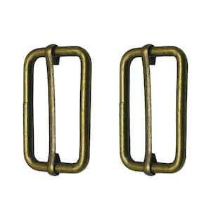 Metal Slider Buckle 38mm: Adjustable Triglides for Straps, Bags, Pet Collars