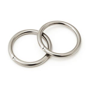 Roestvrijstalen O-ringen in diverse maten, ronde metalen splitringen voor sieraden, sleutelhangers, halsbanden voor huisdieren, tassen en knutselprojecten.