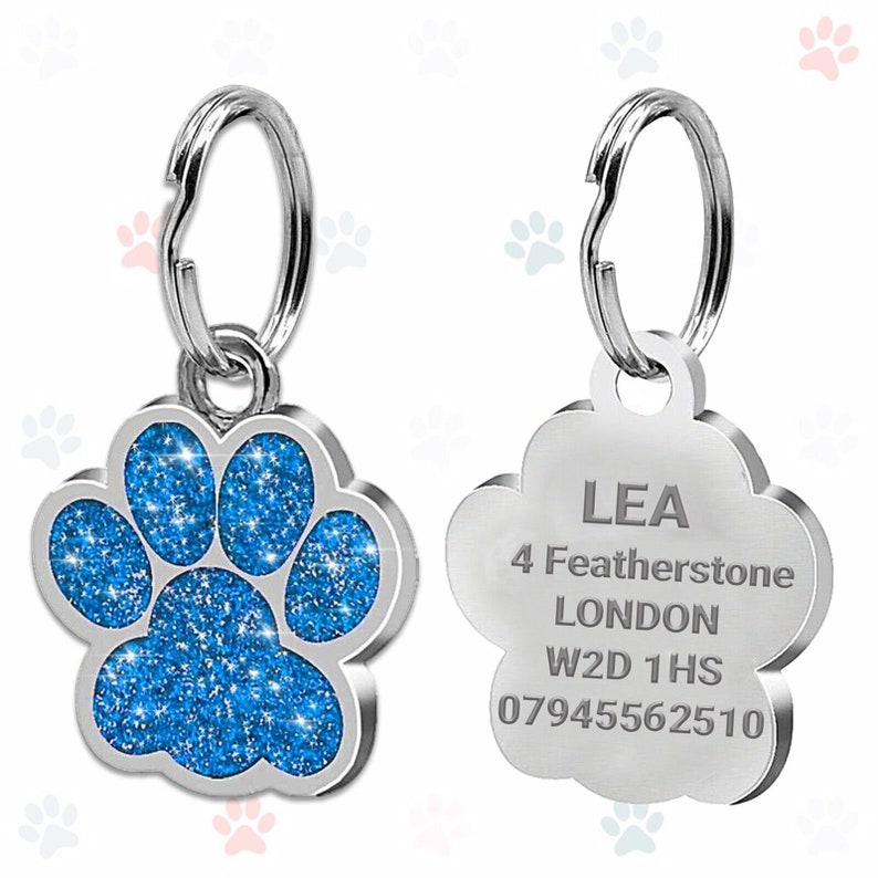 Engraved Dog Tag Name Disc Pet Cat Tags Animal Cat Collar Personalised ID Tags Custom ID Tag Custom Dog pet Cat tag image 9