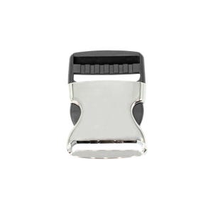 Silver Metal & Plastic Quick Release Buckles: Adjustable Backpack Straps
