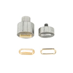 Oval Eyelets Grommets Fixing Dies for Universal Green Machine Hand Press, Eyelets Setting Dies for DIY Crafts, Fastening Clothes