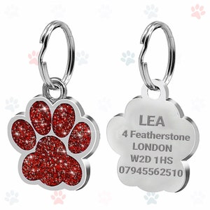 Engraved Dog Tag Name Disc Pet Cat Tags Animal Cat Collar Personalised ID Tags Custom ID Tag Custom Dog pet Cat tag image 6