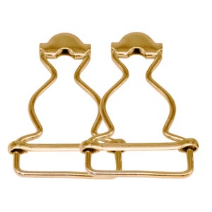 25mm Dungaree Buckle Bronze Metal Clip Fasteners for Braces, Bibs, Overalls, Kid's Clothing, Handbag & DIY Workwear Strong Adjustable Buckle