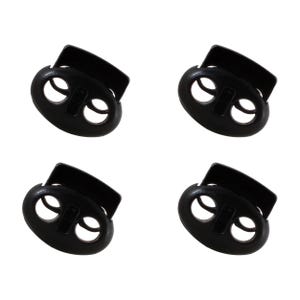 Metal Cord Lock Spring Loaded Stop Toggle Fastener for Luggage, Lanyard, Clothing, Backpack, Sportswear, Shoelaces and Jackets - 18mm