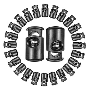 10mm Plastic Cord Lock Spring-Loaded Single Hole Toggle Stopper  Cord Locks for Drawstrings, Luggage, Lanyard, Clothing and DIY Projects