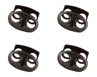 Fixation à bascule et à ressort avec cordon de verrouillage en métal de 20 mm pour bagages, cordons, vêtements, projets de bricolage, sac à dos, vêtements de sport et lacets