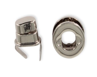 Fettuccia Per Borse Zasiene Blocco Rotante 6 Pezzi Chiusura Bottoni Farfalla Shape Chiusura Girevole Lock Per Clutch Per Borse Uncinetto - 7