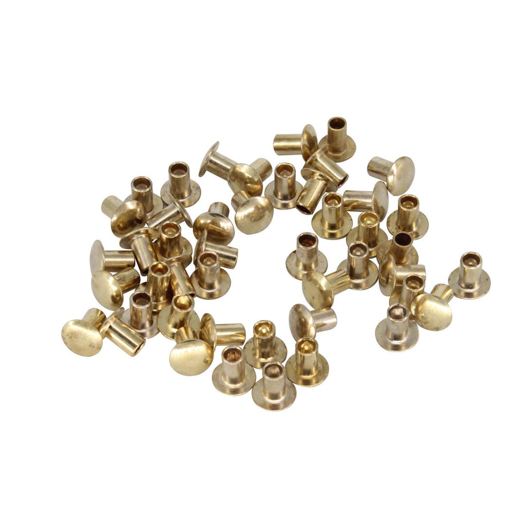 8mm X 7.5mm Single Cap Tubular Rivets, Flat Head Metal Rivets Studs for ...