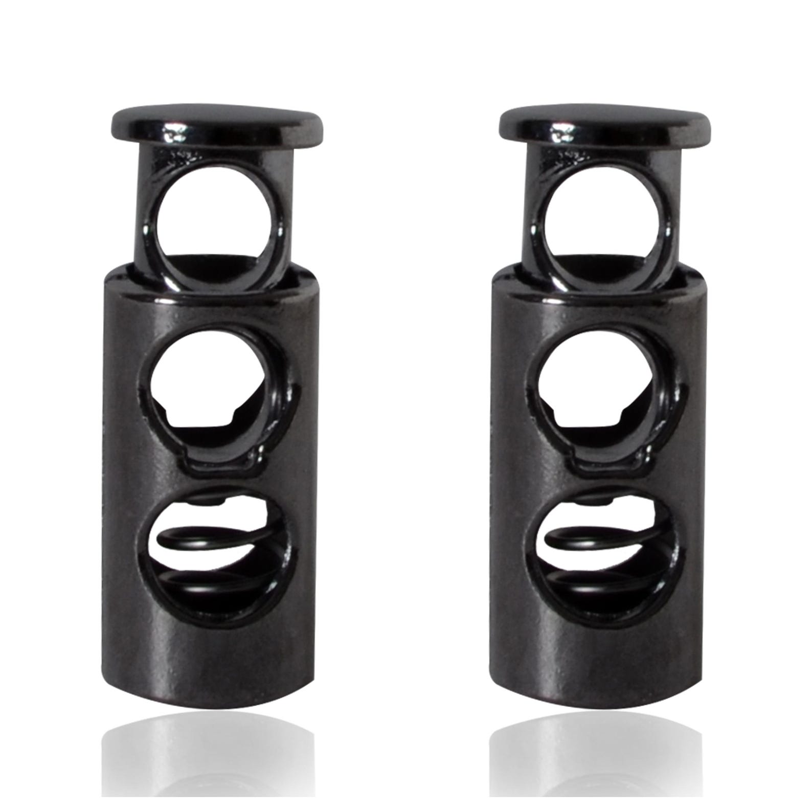 9mm X 24mm Metal Spring-loaded Cord Locks Toggle Stopper, 5mm Hole Size ...