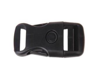 Petit Lot De Boucles Moduhook 25 (25mm) Noir Pour Bricolage Militaire Ou Sac