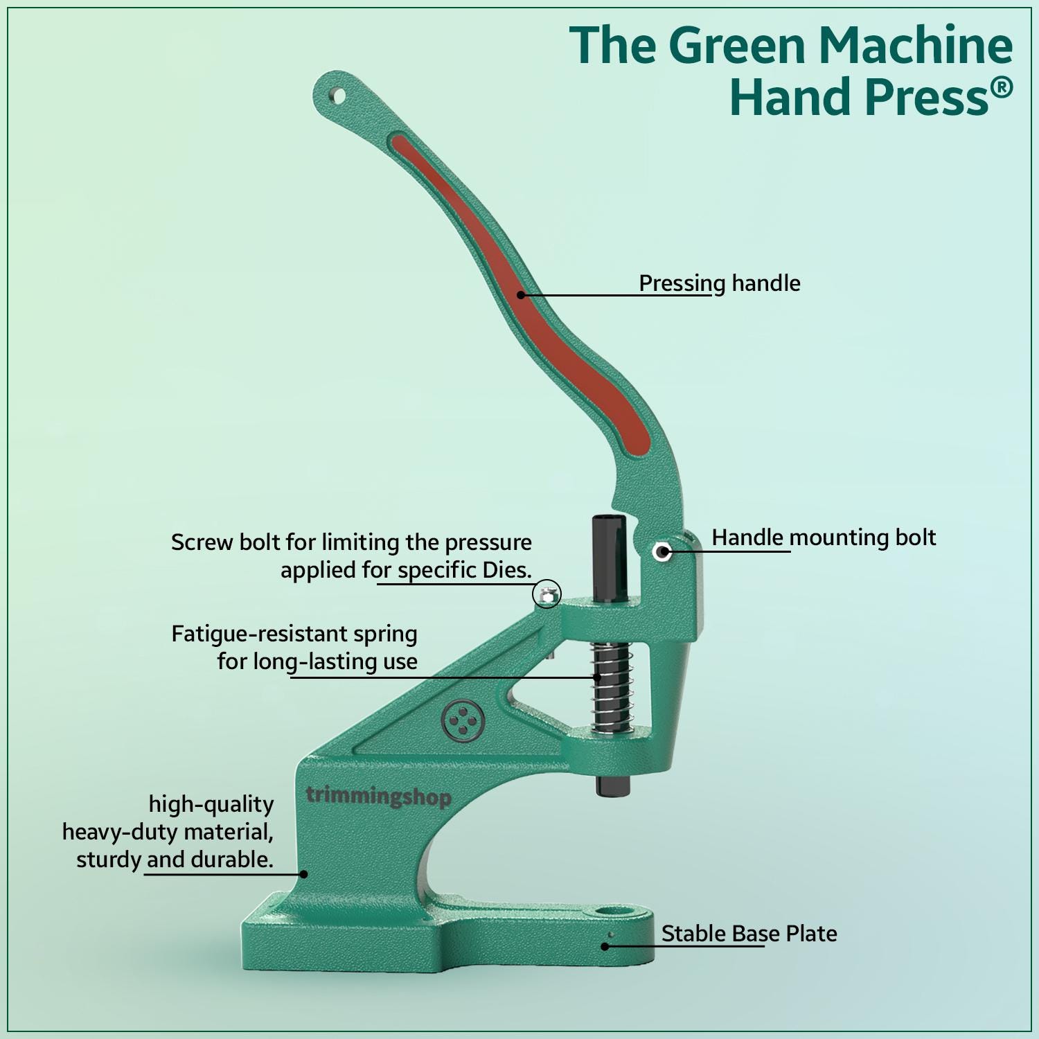 Green Machine Hand Press: Heavy Duty Grommet, Snap, Rivet Tool - Etsy