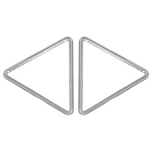 40mm Metal Triangle Jump Rings Closed Triangular Hoop Loop Clip Hooks for Webbing Straps, Bracelet, Purses, Bags, Belts and Luggage