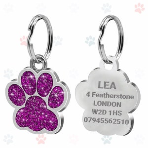 Engraved Dog Tag Name Disc Pet Cat Tags Animal Cat Collar Personalised ID Tags Custom ID Tag Custom Dog pet Cat tag image 2