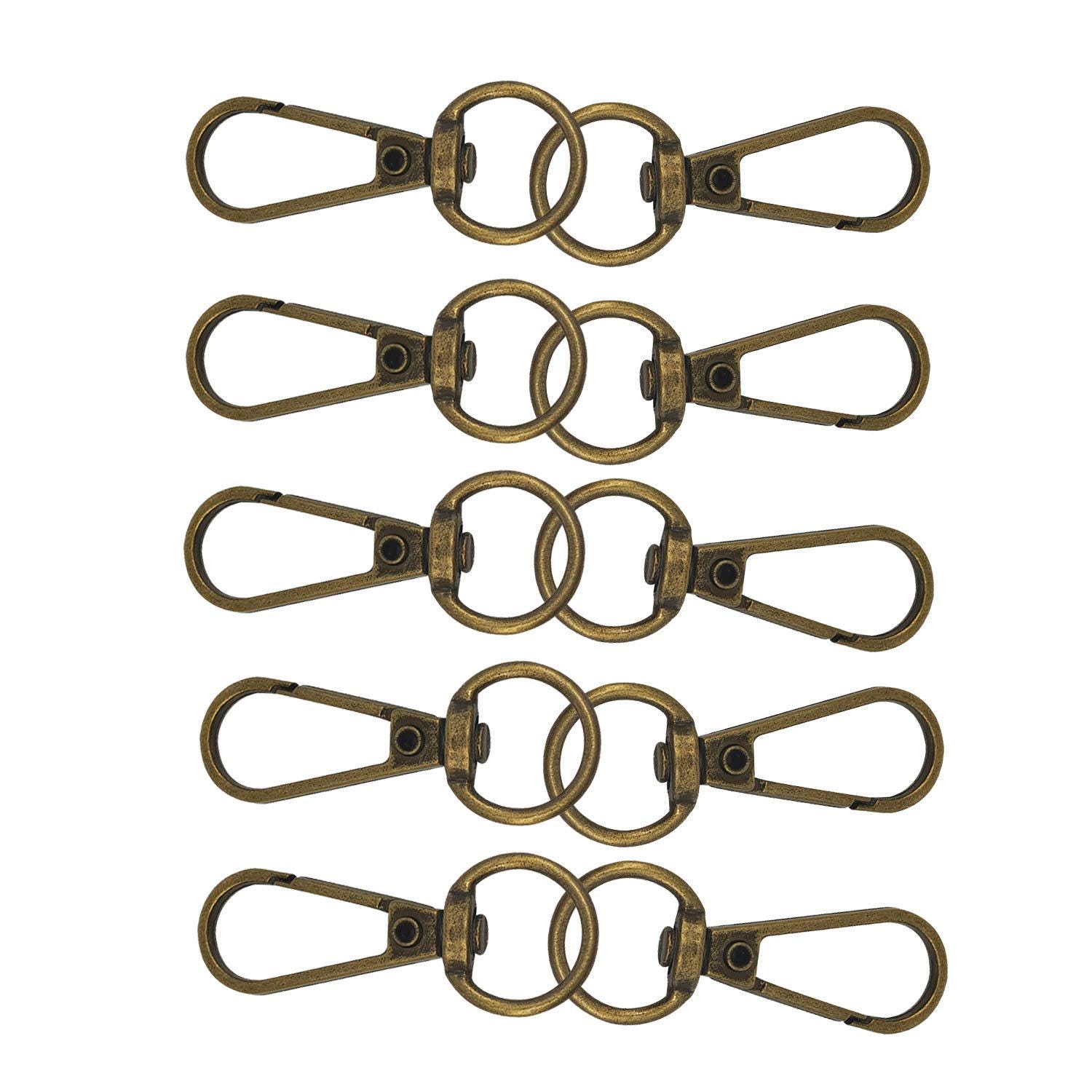 13mm Lobster Claw Clasp Trigger Clip Swivel Hook With Keyring for ...