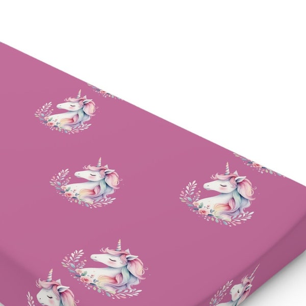 Baby Change Mat Cover Boho Unicorn Girls Changing Mat Nappy Mat