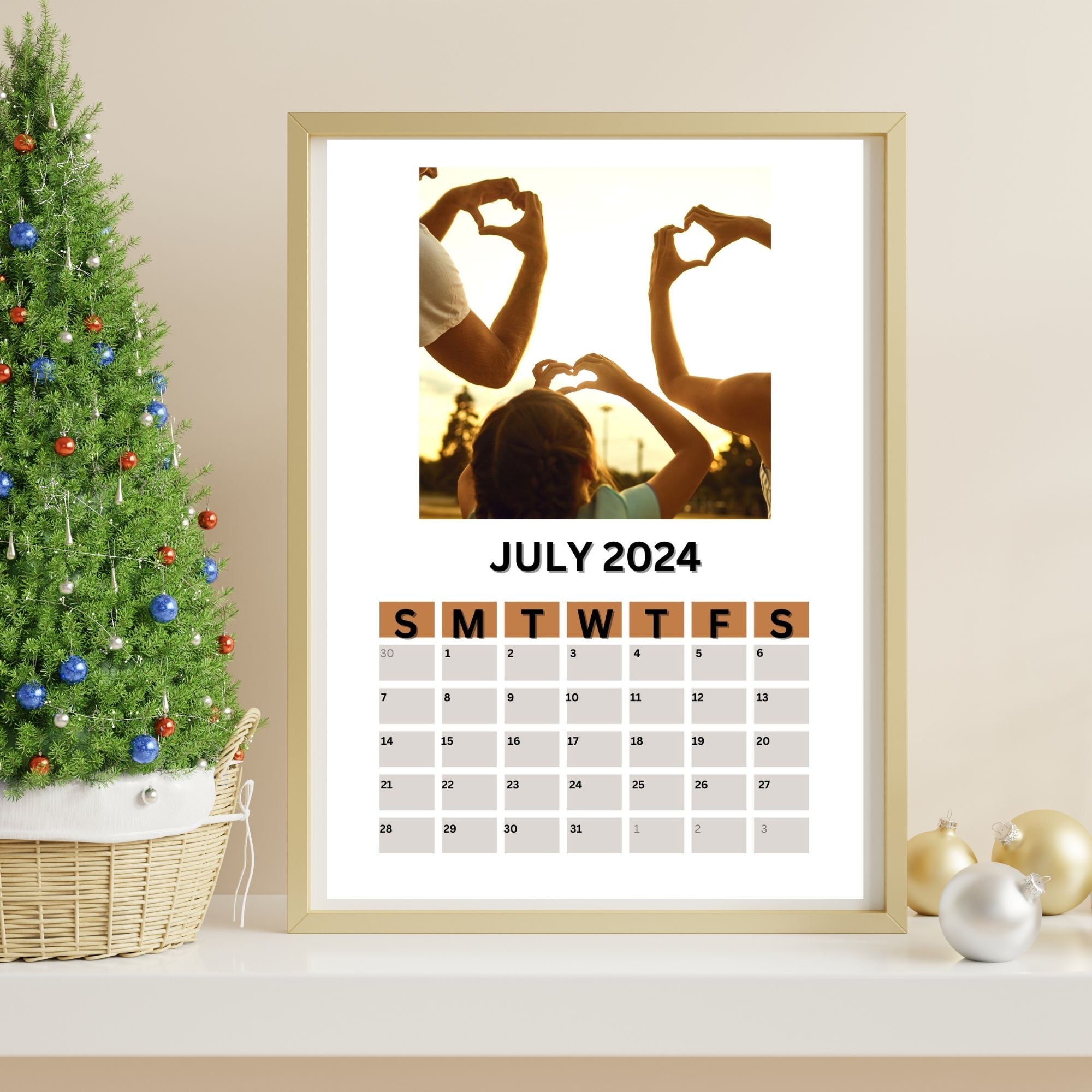 Custom Family Calendar 2024 Printable Wall Calendar Monthly Customizable Calendar 2024 Family