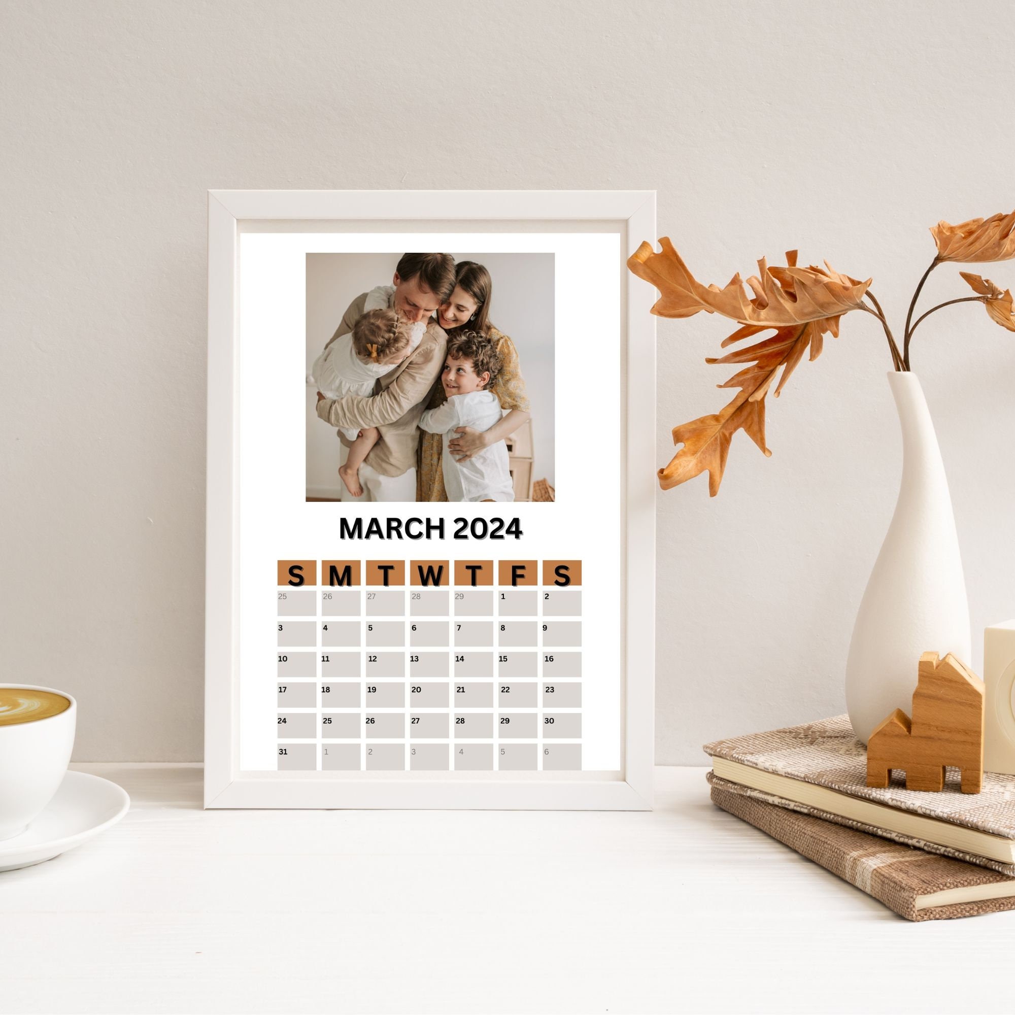 Custom Family Calendar 2024 Printable Wall Calendar Monthly Customizable Calendar 2024 Family