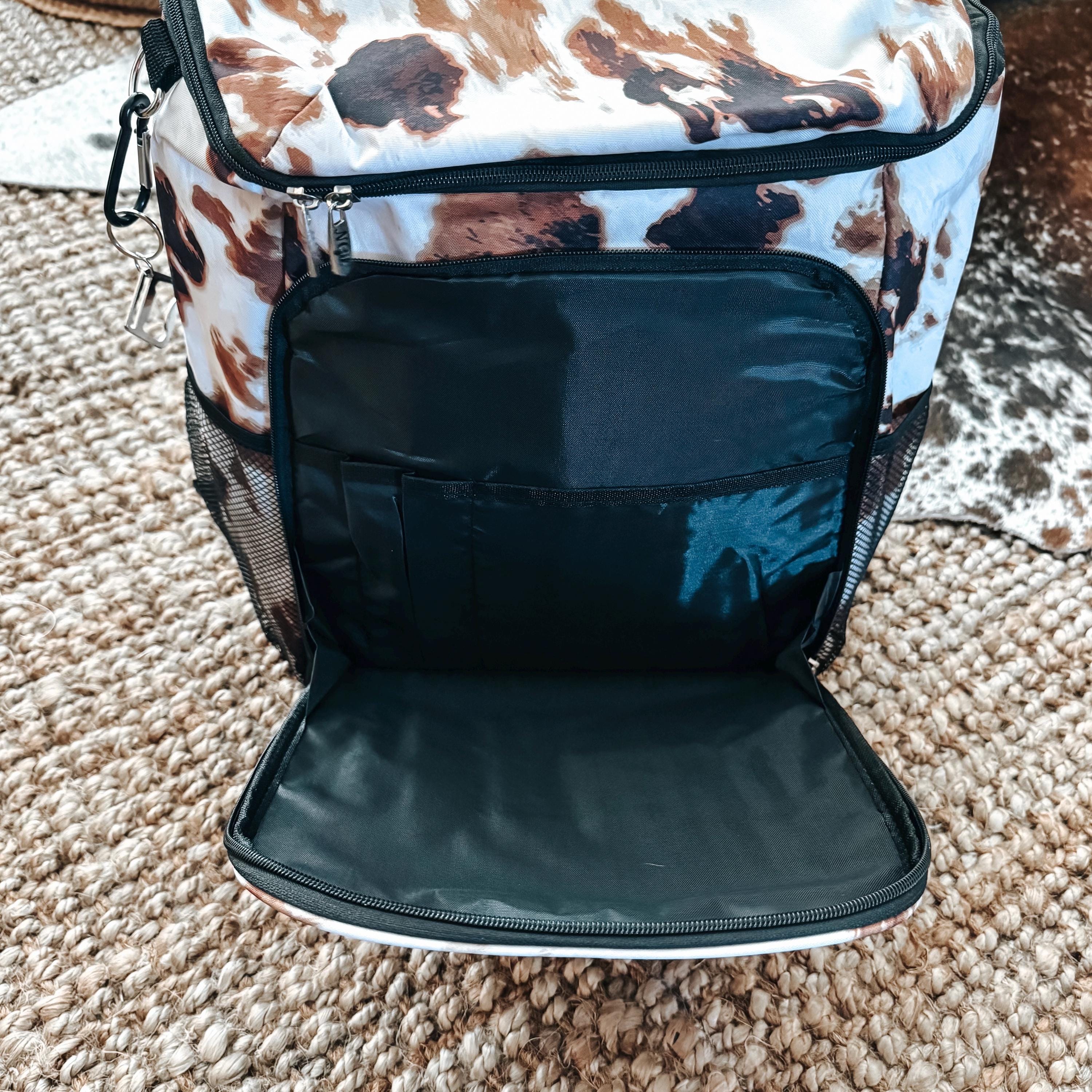 Cow Print Western Insulated Backpack Cooler - Etsy display picture 2