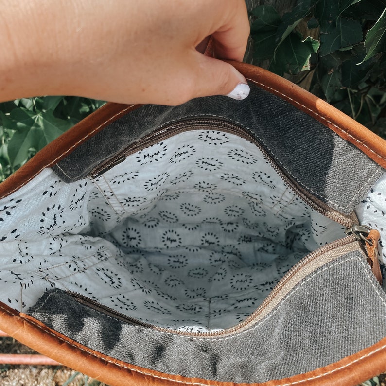 Western Leather and Saddle Blanket Bag Etsy