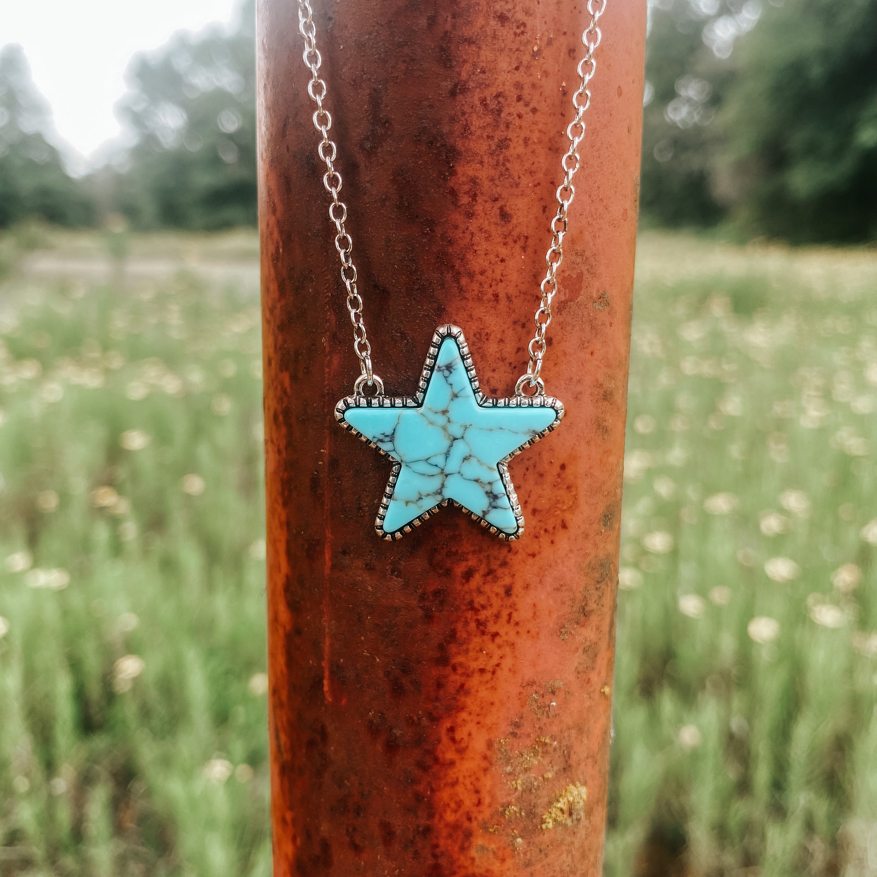 Turquoise star sale necklace