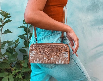 Western crossbody wallet