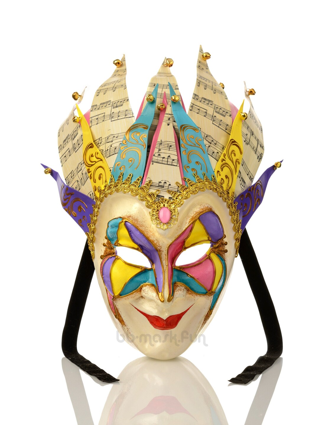 Venetian Carnival Harley Quinn Mask Christmas Mask Like Boris Brejcha ...