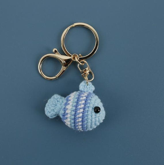 Crochet Fish Keychain, Crochet Fish, Fish Keychain, Crochet Bag