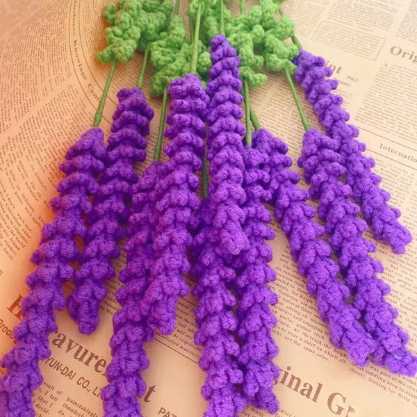 Lavender handmade bouquet, Crochet Lavender Bunch,love gift, hand-knitted bouquet, love bouquet, Lavender Bunch, crochet gift, knitted gift