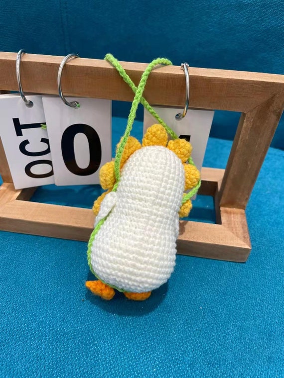 Crochet Swinging Duck Car Charm – Made by Bunny