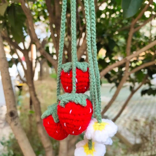 Cute Daisy Car Mirror Hanging Interior Rear View Mirror Flower Etsy