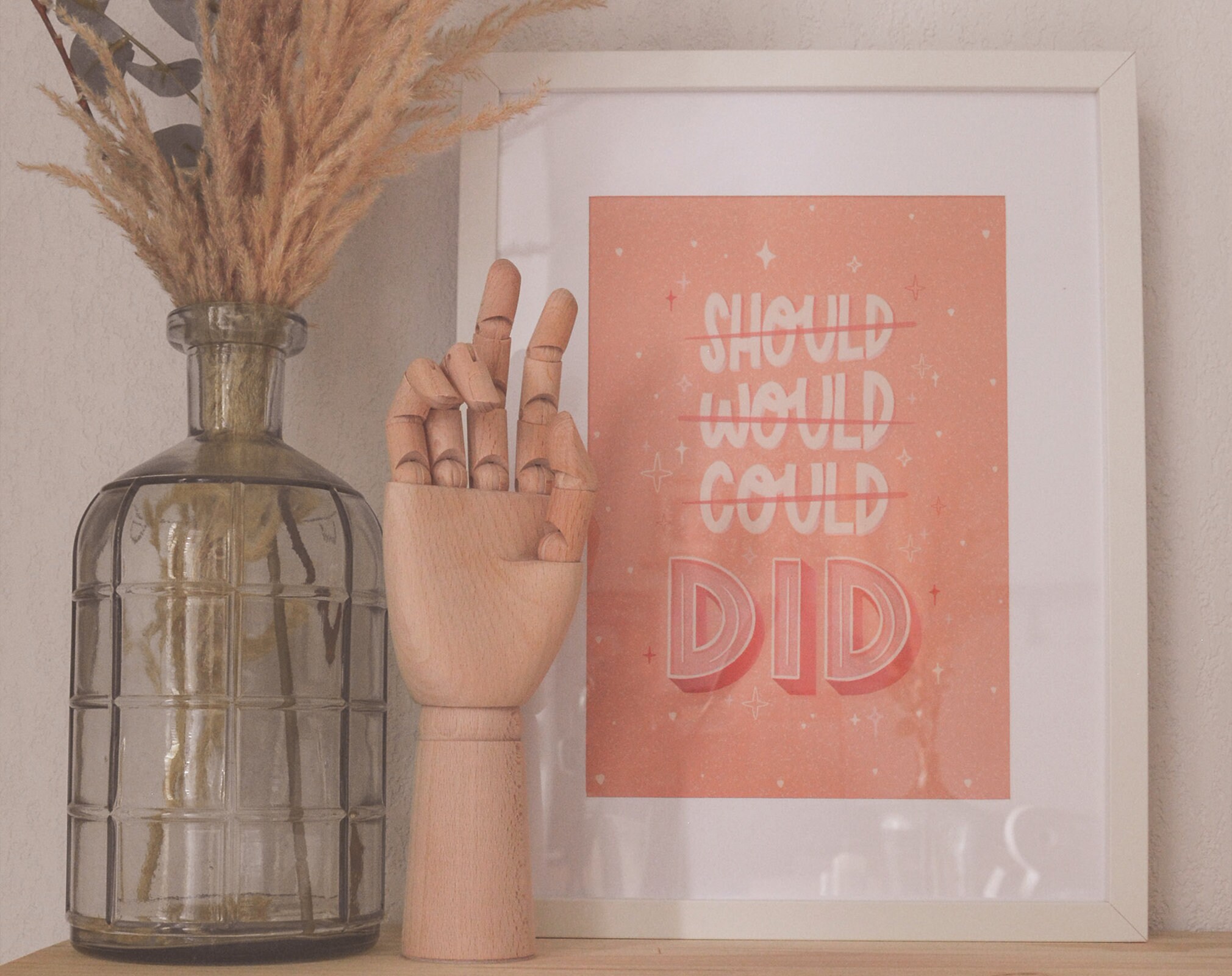 Poster Should Would Could Did | Version Imprimée