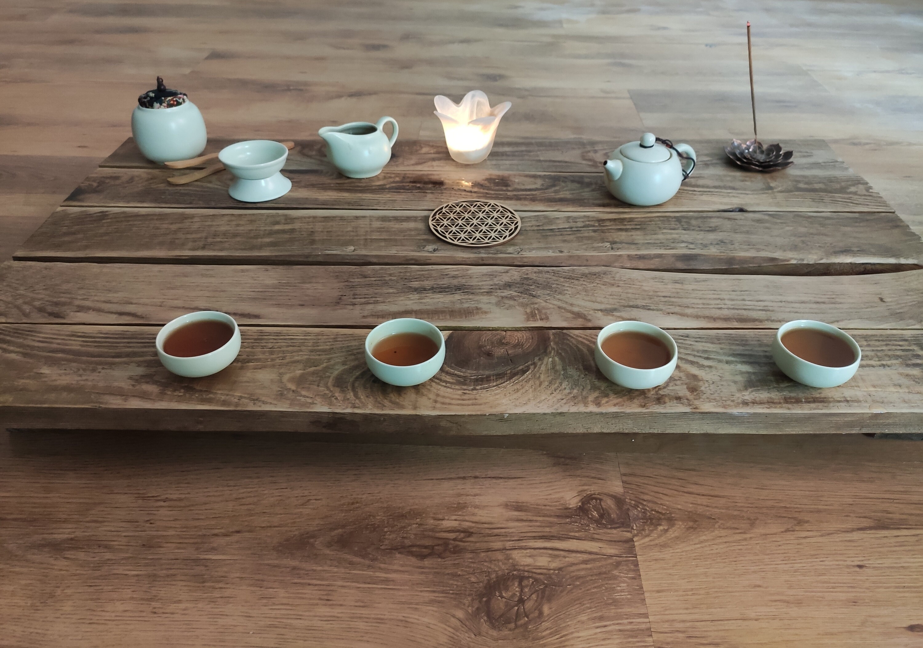 Tea Ceremony Table from reclaimed wood Japanese Coffee Etsy