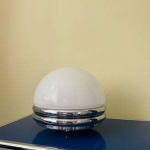 large vintage chrome table lamp