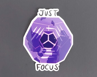 Just Focus Engram - Destiny 2 inspired stickers