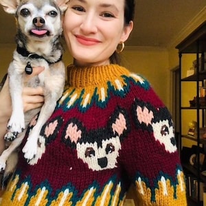 Puppy Dog Sweater Pattern KNITTING PATTERN ONLY image 3