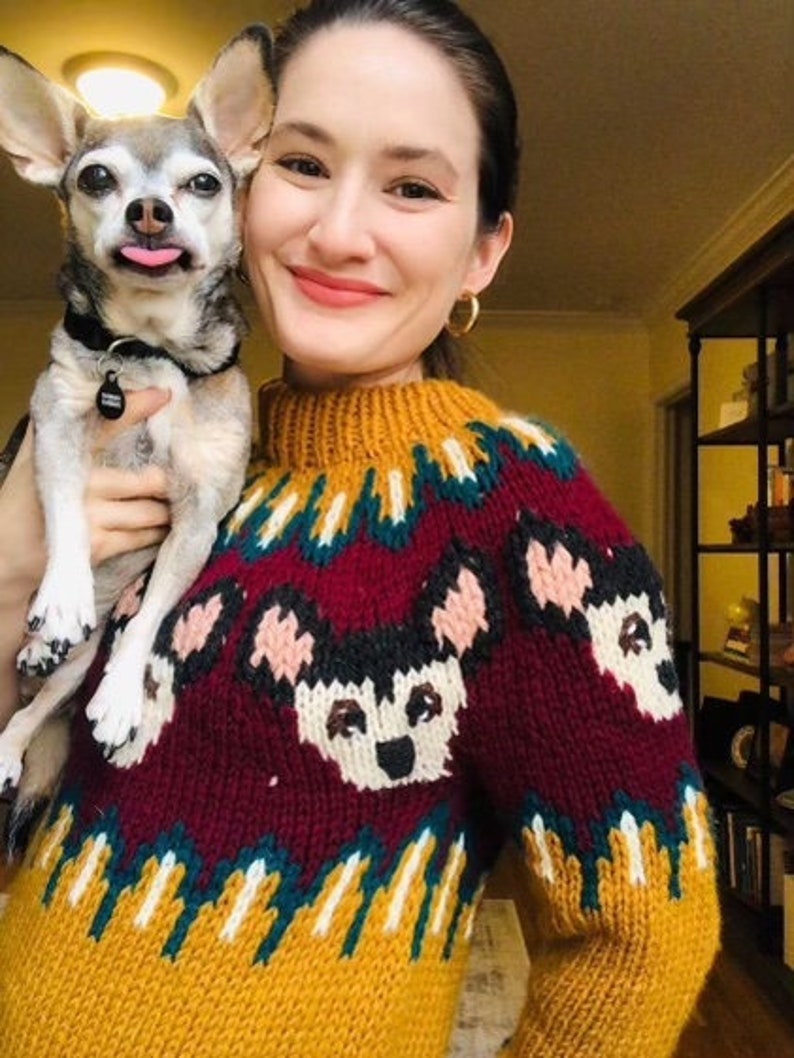 Puppy Dog Sweater Pattern KNITTING PATTERN ONLY image 3