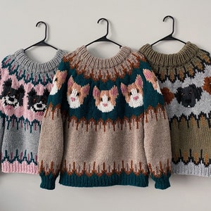 Puppy Dog Sweater Pattern KNITTING PATTERN ONLY image 4