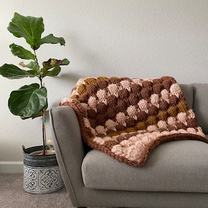 Bubble Trouble Throw Blanket Pattern KNITTING PATTERN ONLY image 1