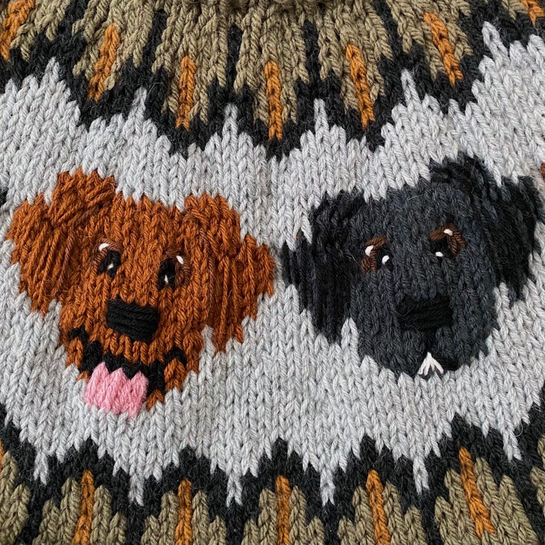 Puppy Dog Sweater Pattern KNITTING PATTERN ONLY image 9