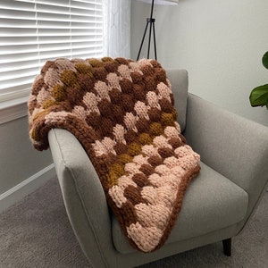 Bubble Trouble Throw Blanket Pattern KNITTING PATTERN ONLY image 5