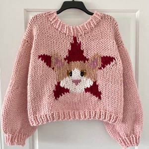 All Star Kitty Cat Sweater Pattern *KNITTING PATTERN ONLY*