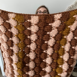 Bubble Trouble Throw Blanket Pattern KNITTING PATTERN ONLY image 6