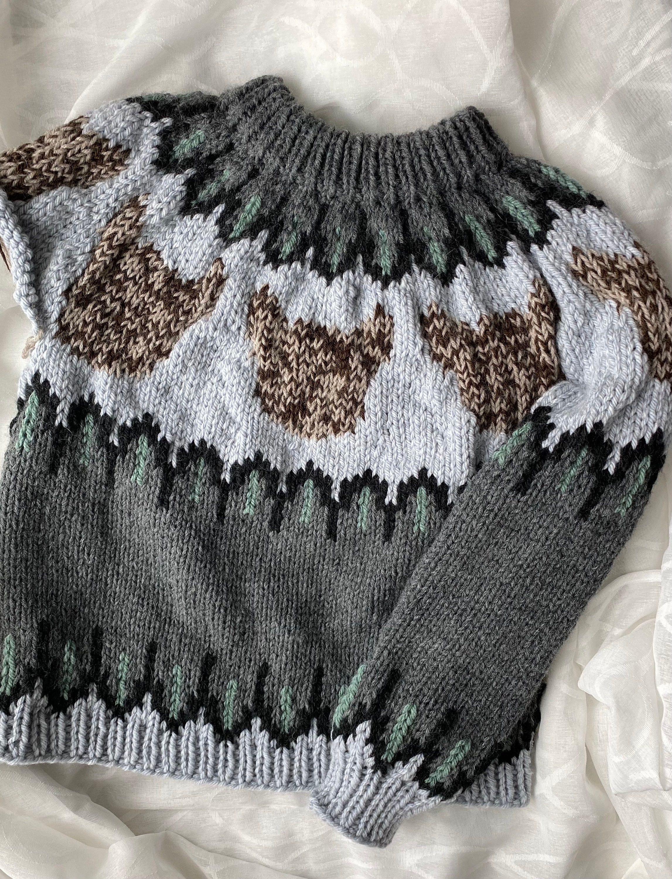 Kitty Cat Sweater Pattern KNITTING PATTERN ONLY Etsy