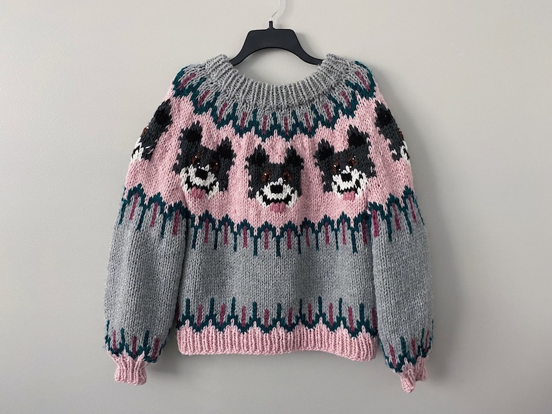 Puppy Dog Sweater Pattern KNITTING PATTERN ONLY image 6