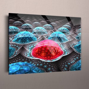Modern Wall Art, Abstract Glass Wall Art, Tempered Glass Printing Wall Art Natural and Vivid Wall Decor, Wall Hangings, Home Decor, Glass