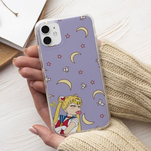 KCYSTA for iPhone 7 Plus 8 Plus Wallet Case Cover, Japan Anime Sailor Moon Case with Leather Credit Card Holder Phone Case Coque for iPhone 13 11 Pro Max