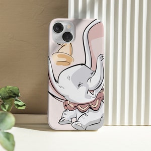 Funda para Oppo A54s Oficial de Disney Dumbo Silueta Transparente - Dumbo